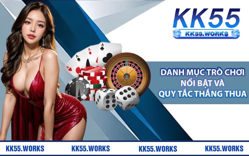 Danh mục trò chơi nổi bật và quy tắc thắng thua