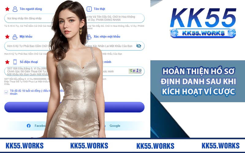 Hoàn thiện hồ sơ định danh sau khi kích hoạt ví cược