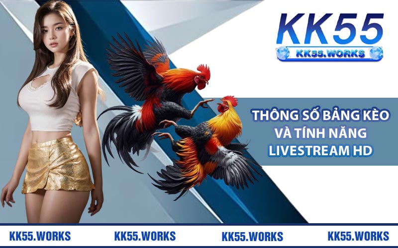 Thông số bảng kèo và tính năng livestream HD